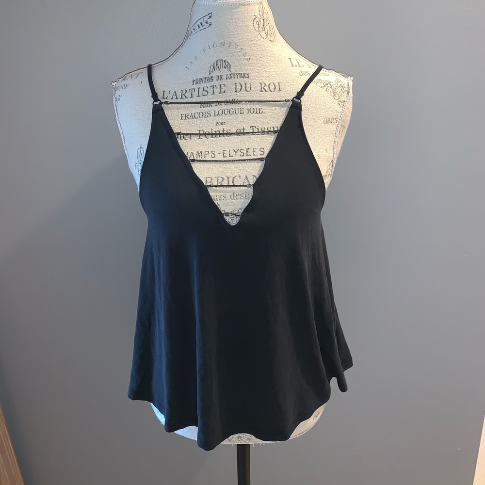 Black Urban Outfitters Caged Neckline Tank Top